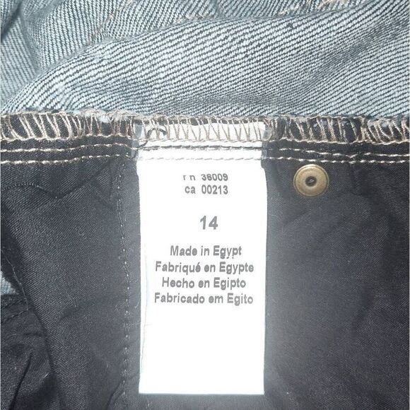 NWT Calvin Klein women size 14/32 FLARE jeans Double stone wash - Picture 10 of 11